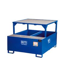 Butti 826STQ + 99C434 Ελαιολεκάνη Βάση Αποθήκευσης 1 Παλετοδεξαμενής 1000lt Μεταλλική με Εξέδρα Χωρητικότητας 1000lt