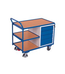 Variofit sw-600.605 Πάγκος Εργασίας Κινητός 3 Επιπέδων για Φορτίο Βάρους ως 250kg
