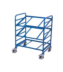 Variofit sw-610.200 Τρόλεϊ Μεταφοράς για Κουτιά Euro με Επικλινή Ράφια για Φορτίο Βάρους ως 200kg