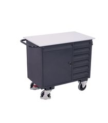 Variofit sw-985.021 Πάγκος Εργασίας Κινητός ESD για Φορτίο Βάρους ως 400kg