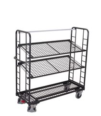 Variofit sw-540.225/AG Τρόλεϊ Μεταφοράς 3 Επιπέδων με Επικλινή Ράφια για Φορτίο Βάρους ως 250kg
