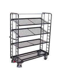 Variofit sw-640.212/AG Τρόλεϊ Μεταφοράς 4 Επιπέδων με Επικλινή Ράφια για Φορτίο Βάρους ως 400kg