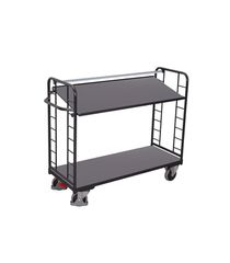 Variofit sw-540.200/AG Τρόλεϊ Μεταφοράς 2 Επιπέδων με Επικλινή Ράφια για Φορτίο Βάρους ως 250kg