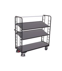 Variofit sw-540.201/AG Τρόλεϊ Μεταφοράς 3 Επιπέδων με Επικλινή Ράφια για Φορτίο Βάρους ως 250kg