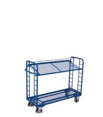 Variofit sw-540.223 Τρόλεϊ Μεταφοράς 2 Επιπέδων με Επικλινή Ράφια για Φορτίο Βάρους ως 250kg