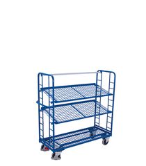 Variofit sw-540.225 Τρόλεϊ Μεταφοράς 3 Επιπέδων με Επικλινή Ράφια για Φορτίο Βάρους ως 250kg