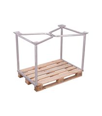 Variofit vpa-100.101 Παλετοκιβώτιο Συναρμολογούμενο Γαλβανιζέ Τύπου 65 για Φορτίο Βάρους ως 1500kg