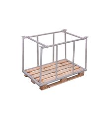 Variofit vpa-100.011 Παλετοκιβώτιο Συναρμολογούμενο Γαλβανιζέ Τύπου 75 για Φορτίο Βάρους ως 1000kg