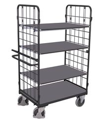 Variofit sw-700.280/AG Τρόλεϊ Μεταφοράς 4 Επιπέδων με Χειρόφρενο για Φορτίο Βάρους ως 500kg