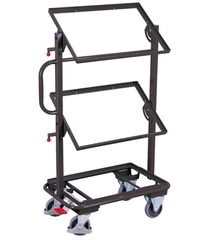 Variofit sw-400.802/AG Τρόλεϊ Μεταφοράς 3 Επιπέδων με Επικλινή Ράφια για Φορτίο Βάρους ως 200kg