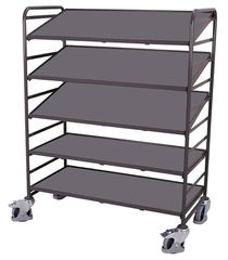 Variofit sw-610.301/AG Τρόλεϊ Μεταφοράς 5 Επιπέδων με Επικλινή Ράφια για Φορτίο Βάρους ως 500kg