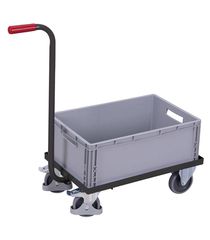 Variofit sw-450.806/AG Πλατφόρμα Μεταφοράς Φορτίων με Χειρολαβή & Πλαστικό Κιβώτιο Αποθήκευσης για Φορτίο Βάρους ως 250kg