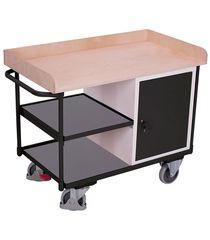 Variofit sw-600.610/AG Πάγκος Εργασίας Κινητός 3 Επιπέδων για Φορτίο Βάρους ως 400kg
