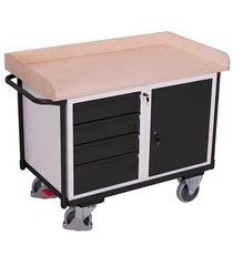Variofit sw-600.613/AG Πάγκος Εργασίας Κινητός για Φορτίο Βάρους ως 400kg