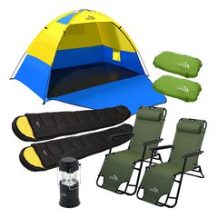 Είδη camping παραλίας σετ προσφοράς 8τμχ