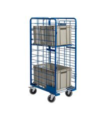 Paggiola Dairy Cart Αναδιπλούμενο Τρόλεϊ Μεταφοράς 3 Πλευρών για Φορτίο Βάρους ως 500kg