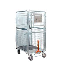 Paggiola Nestable Parcel Roll Τρόλεϊ Μεταφοράς 4 Πλευρών Ρυμουλκούμενο για Φορτίο Βάρους ως 400kg