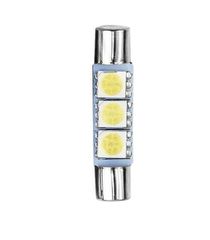 LED 28mm 3 SMD ΛΕΥΚΟ ΦΩΣ ΣΩΛΗΝΩΤΟ ΓΙΑ ΣΚΙΑΔΙΑ ....SoundStreet....