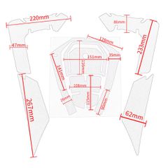 Σετ Αυτοκόλλητα Ντεπόζιτου Για Honda Forza 350 2020-2022-thumb-2
