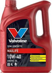 VALVOLINE  MAXLIFE  ΗΜΙΣΥΝΘΕΤΙΚΟ ΛΑΔΙ ΚΙΝΗΤΗΡΑ 10W-40 Α3/Β4 4L