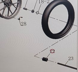 Γνήσιος Αποστάτης Τροχού Εμπρός Malaguti Spectre GP 125