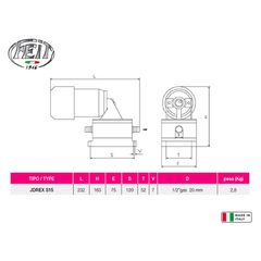 Διαφραγματική Αντλία FEIT JDREX S15 24 Volt