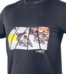 NEO TOOLS T-Shirt Μπλούζα Εργασίας Σκούρο Μπλε "Motorbike" (81-681) - L