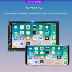 2DIN MP5 Player 7" οθόνη αυτοκίνητο με ασύρματο CarPlay & Android Auto, BT 5.1, FM, USB, τηλεκοντρόλ-thumb-3