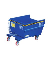 Butti 751R Μεταλλικός Kάδος Ανατρεπόμενος Αντοχής Βάρους ως 1000kg Χωρητικότητας 500lt για Περονοφόρο