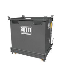 Butti 637L05C Μεταλλικός Κάδος Ανοιγόμενου Πάτου Τροχήλατος Αντοχής Βάρους ως 500kg Χωρητικότητας 500lt