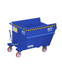 Butti 753R Μεταλλικός Kάδος Ανατρεπόμενος Αντοχής Βάρους ως 1500kg Χωρητικότητας 1000lt για Περονοφόρο