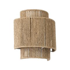 Φωτιστικό επίτοιχο Boho μονόφωτο 1 x E27 IP20 με διάσταση Μ23xΠ11xΥ25cm μπεζ λεπτό σχοινί τριχιά πλέγμα
