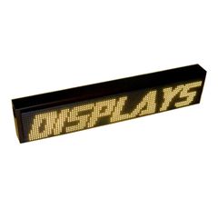 LED Ηλεκτρονική Επιγραφή P10 104x24x12cm Κίτρινο φως