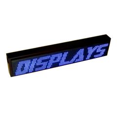 LED Ηλεκτρονική Επιγραφή P10 136x24x12cm Μπλε φως