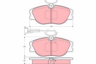Τακάκια φρένων FIAT / LANCIA / ALFA ROMEO 9944678, 71748387, 9946227, 9950550, 9946861