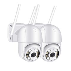 2 X Εξωτερική κάμερα PTZ iCsee Wateproof 360  4 MP ULTRA HD