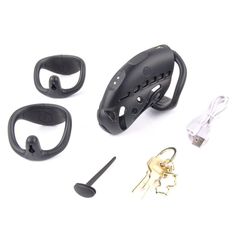 Electric Shock Male Chastity Cage with Secure Lock