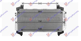 Carro Ψυγείο A/C Βενζίνη-Πετρέλαιο (712x341) κατάλληλο για MITSUBISHI ECLIPSE CROSS 2018-2022 (GK/GL) / 7812A351 - 1 Τεμ