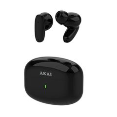 Akai BTE-J400ENC In-ear Bluetooth Handsfree Ακουστικά με Θήκη Φόρτισης Μαύρα