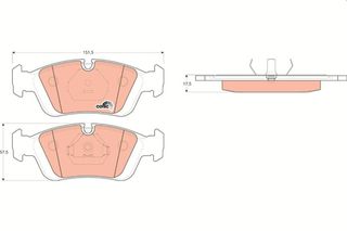 Τακάκια φρένων για BMW Σειρά 3, Z3 / E36 34111163850
