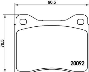 Τακάκια φρένων BMW MINTEX 34111111649, 34111117979
