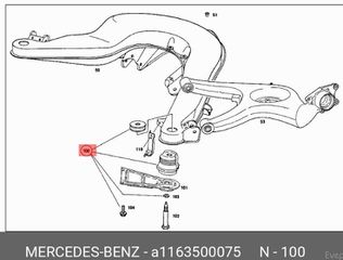 σετ επισκευης οπισθιου αξονα Lemforder OEM , Mercedes W114 , W115 , W116 , C107