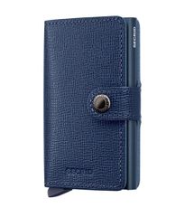 Secrid Miniwallet MC-Navy Crisple – Ανδρικό Πορτοφόλι με RFID Προστασία