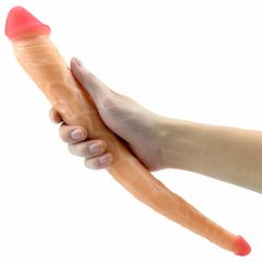 Brown Dildo with Real Skin Texture – 37.5cm-thumb-3