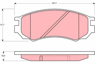 Τακάκια φρένων για NISSAN 100NX, SUNNY 41060-54C87, 41060-54C86