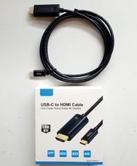 Choetech CH0019 καλώδιο αντάπτορας USB Type C 3.1 (male) to HDMI 2.0 (male) 4K 60Hz 1.8m