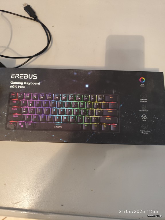 Erebus gaming keyboard RGB