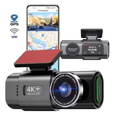 Κάμερα DVR Αυτοκινήτου 4K UHD με Οθόνη 2" WiFi GPS