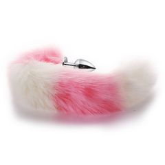 PlayTail Plug – Colorful Fluff Metal Base S-thumb-2