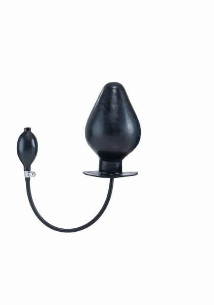 Inflatable Vortex Anal Plug - Black XL
